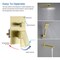 Kibi Cube Pressure Balanced 3-Function Shower System with Rough-In Valve, Brushed Gold KSF406BG - alternate 8